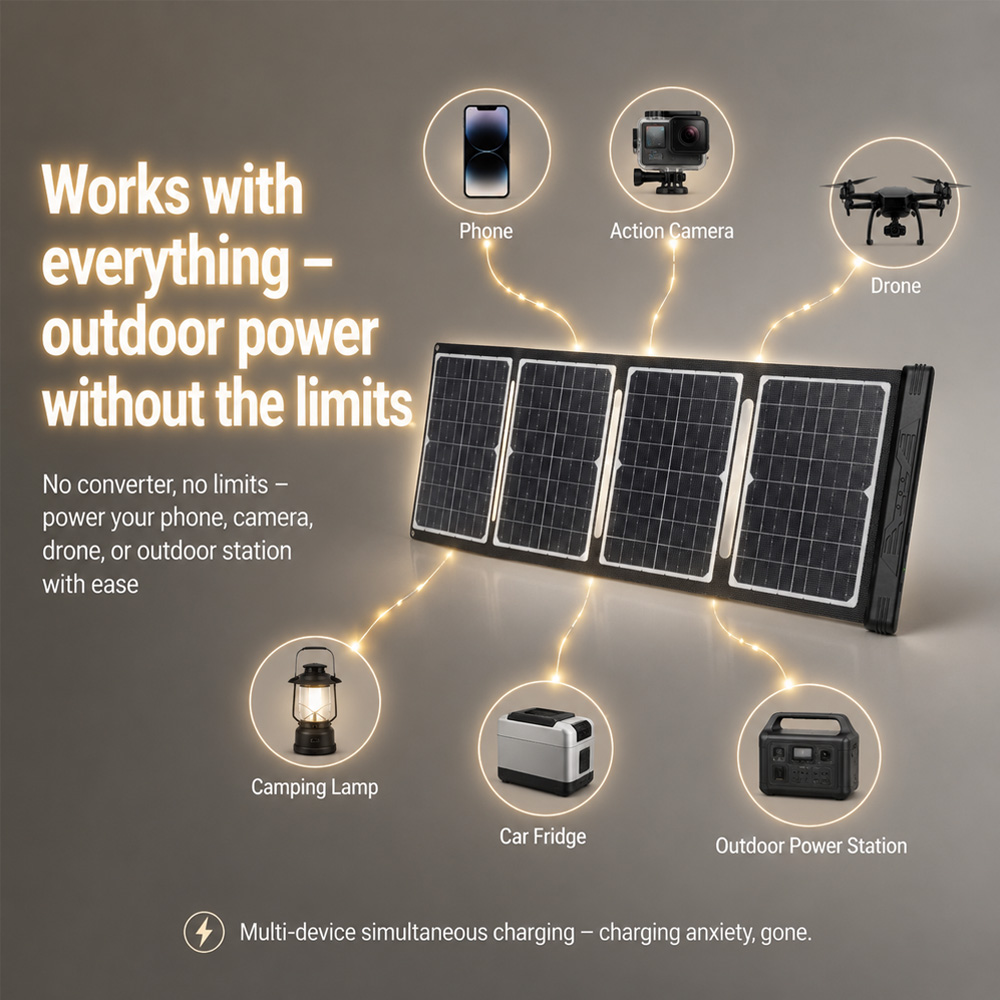 Panel Surya Lipat 40W 18V deng - Drone Solar Charger ulasan dan harga