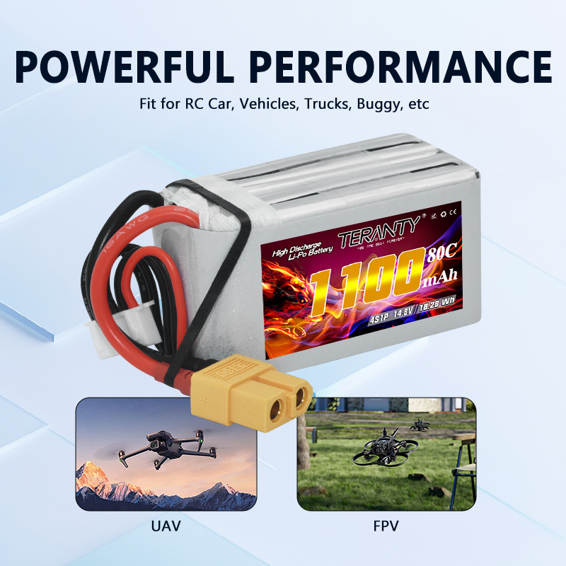 TERANTY 4S 1100MAh 80C/160C Ba - Drone Power Bank ulasan dan harga